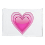 Immer rosa Herz - Emoji Kissenbezug (Rückseite)