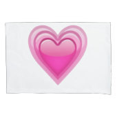 Immer rosa Herz - Emoji Kissenbezug (Vorderseite)