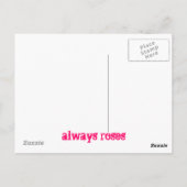 immer Rose Postkarte (Rückseite)