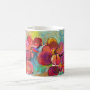 Immer Rosie rote Blumen-Tasse Kaffeetasse
