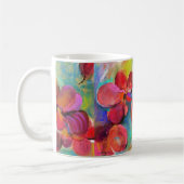 Immer Rosie rote Blumen-Tasse Kaffeetasse (Links)