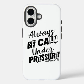 Immer ruhig sein - Motivierend Design iPhone 16 Hülle