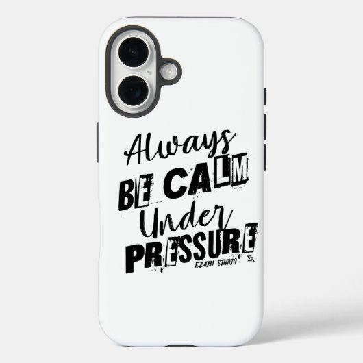 Immer ruhig sein - Motivierend Design Case-Mate iPhone Hülle (Rückseite)