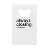 Immer schließender lustiger wirklicher geldbeutel flaschenöffner (Rückseite)