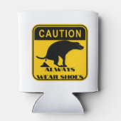 Immer Schuhe tragen Dosenkühler (Rückseite)