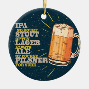 Immer sein keramik ornament