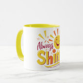 Immer Shine Tasse (Vorderseite Links)