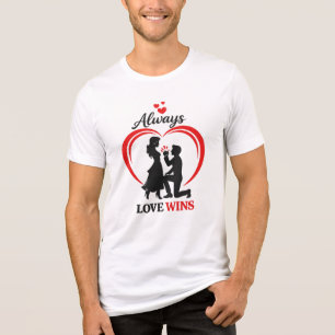 Immer siegt die Liebe Unisex Tri-Blend T-Shirt Shirt