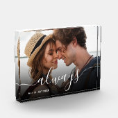 Immer Skriptüberlagerung Personalisierter Paare Fo Fotoblock (Links)