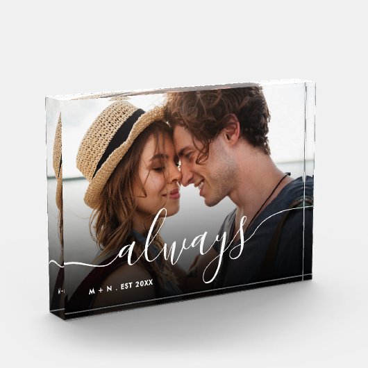 Immer Skriptüberlagerung Personalisierter Paare Fo Fotoblock (Links)