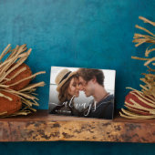 Immer Skriptüberlagerung Personalisierter Paare Fo Fotoplatte (Seite)