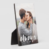 Immer Skriptüberlagerung Personalisierter Paare Fo Fotoplatte (Seite)