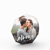 Immer Skriptüberlagerung Personalisierter Paare Fotoblock (Links)