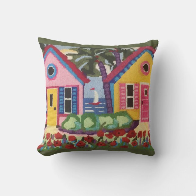 IMMER SOMMER CHARM TROPICS COLORFUL KISSEN (Vorderseite)