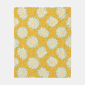 Immer Sonnenblumen gelb Fleecedecke (Vorderseite)