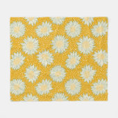 Immer Sonnenblumen gelb Fleecedecke (Vorderseite (Horizontal))