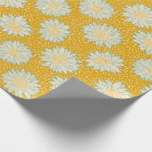 Immer Sonnenblumen gelb Geschenkpapier (Ecke)