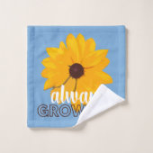 Immer Sonnenblumen wachsen Foto Kunst Waschlappen (Waschlappen)