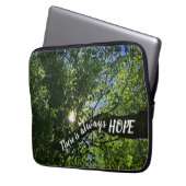 Immer Sonnenlicht durch Bäume inspirieren. Laptopschutzhülle (Vorderseite Links)