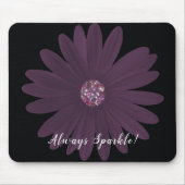 Immer sparkle, lila Stimmung mit Glitzer Center Mousepad (Vorne)