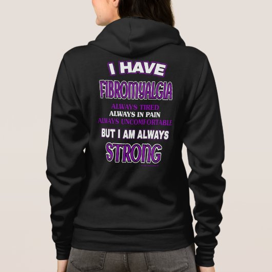 Immer stark ...Fibro Hoodie (Rückseite)
