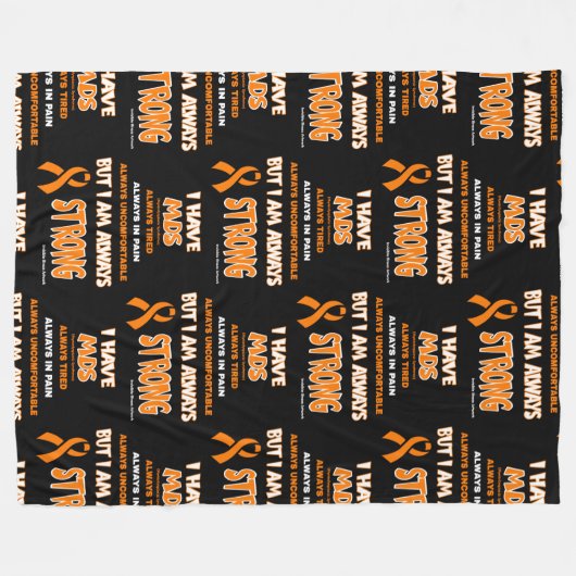 Immer stark ... MDS Fleecedecke (Vorderseite (Horizontal))