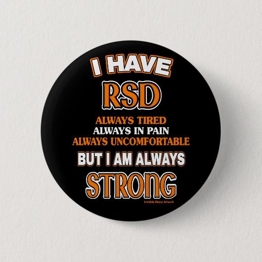 Immer stark...RSD/CRPS Button (Vorderseite)