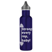 Immer stärker, Baby! Gym Fit Fitness Angebot Edelstahlflasche (Links)