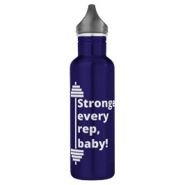 Immer stärker, Baby! Gym Fit Fitness Angebot Edelstahlflasche