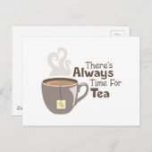 Immer Teezeit Postkarte (Vorne/Hinten)