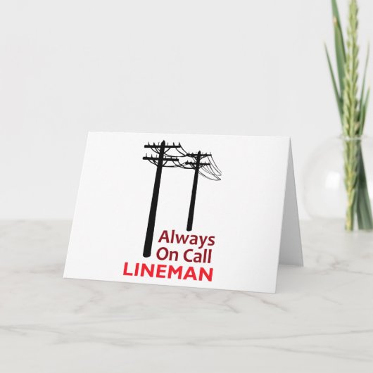 Immer telefonisch karte (Vorderseite)