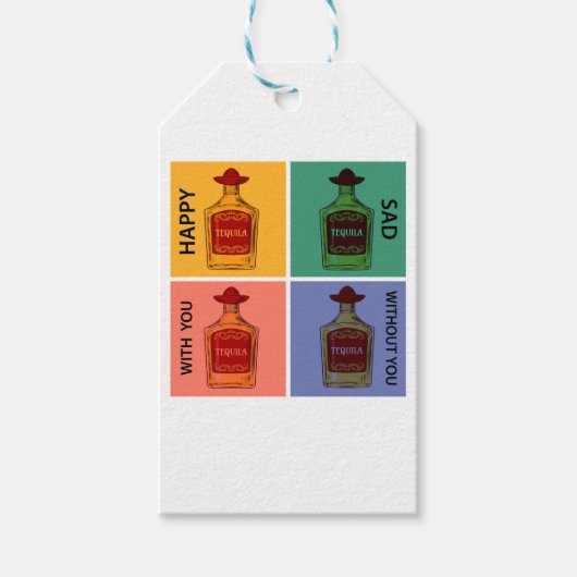 Immer Tequila Geschenkanhänger (Vorderseite)