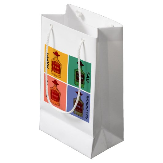 Immer Tequila Kleine Geschenktüte (Vorderseite Schrägansicht)