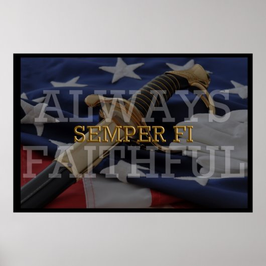 Immer treu - Semper Fi Poster (Vorne)