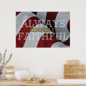 Immer treu - Semper Fi Poster (Küche)