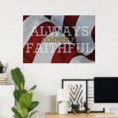 Immer treu - Semper Fi Poster (Heimbüro)