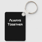 Immer über den Weltraumnebel Schlüsselanhänger (Rückseite)