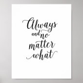 Immer und egal, was Zuhause für eine Liebe der Fam Poster (Vorne)