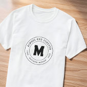 Immer und ewig Denkmal-Monogramm T-Shirt