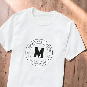 Immer und ewig Denkmal-Monogramm T-Shirt