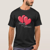 Immer und ewig T-Shirt - Roter Herz Grafik Tee (Vorderseite)