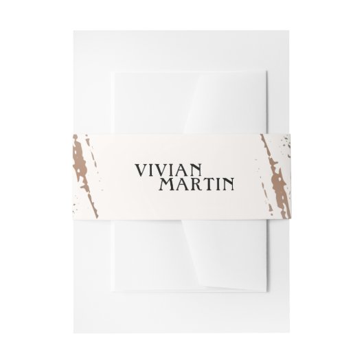 Immer und für die Ewigkeit Einladungsbanderole (Vorderseite Beispiel)