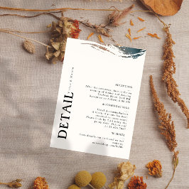 Immer und für Eternity Wedding Detail Card RSVP Karte