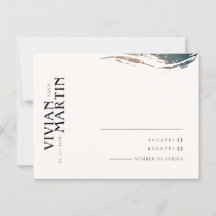 Immer und für Eternity Wedding RSVP Karten