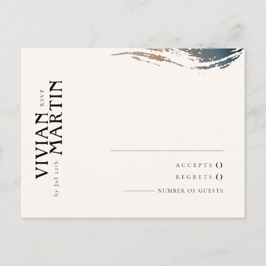 Immer und für Eternity Wedding RSVP Karten (Vorderseite)