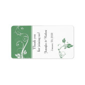 Immer und für immer das Hochzeitstich Adressaufkleber (Vorne)