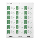 Immer und für immer das Hochzeitstich Adressaufkleber (Vorne)