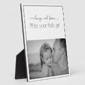 Immer und für immer dein kleines Mädchen Fotoplatte (Seite)