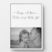 Immer und für immer dein kleines, vertikales Foto  Fotoplatte (Vorderseite)