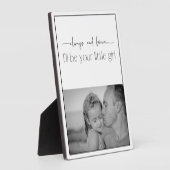 Immer und für immer dein kleines, vertikales Foto  Fotoplatte (Seite)